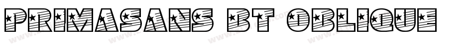 PrimaSans BT Oblique字体转换